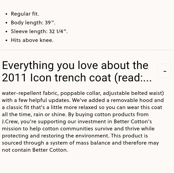 JCREW New ICON Trench (20) - Picture 7 of 8